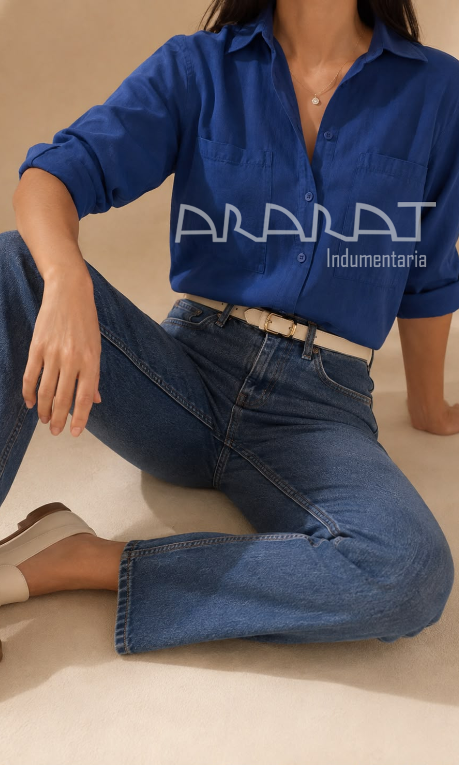azul camisa marga