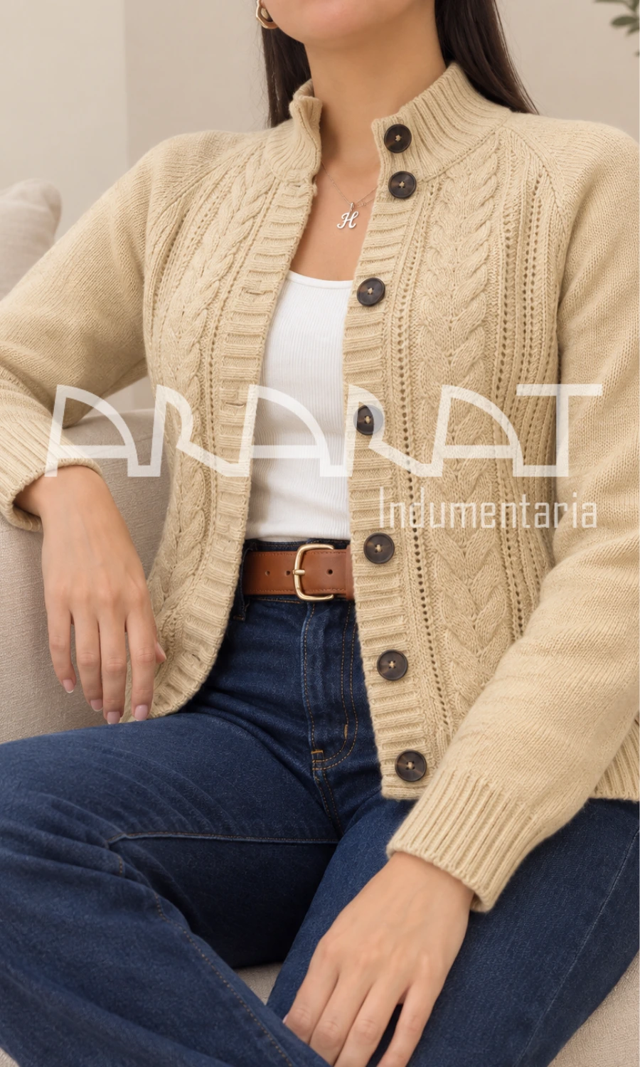 cardigan alda beige